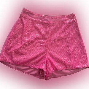 Barbie pink sequin shorts! Worn once